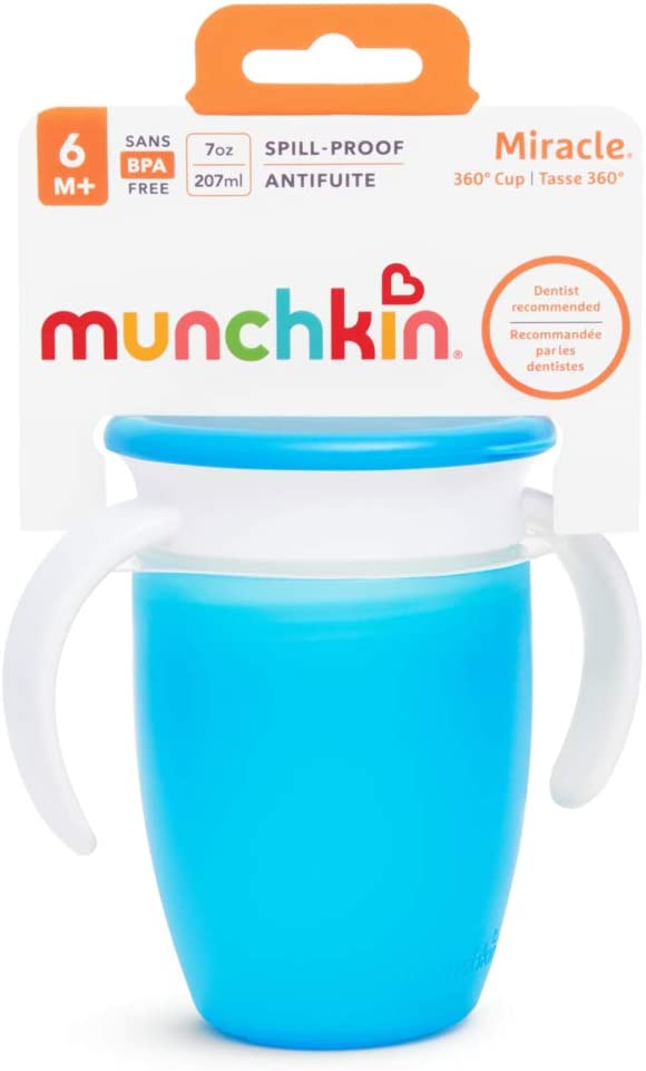 Munchkin - Tasse miracle 360ᵒ d'apprentissage pour bébé - vert