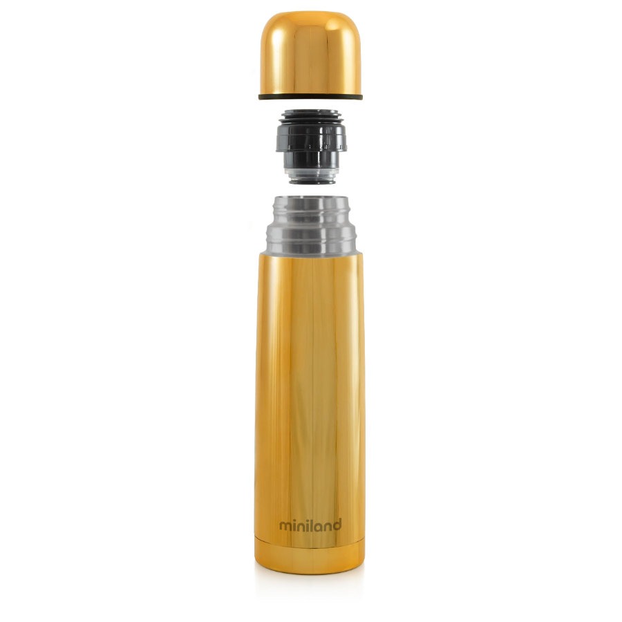 Deluxe thermos Gold 500ml + sac isotherme - Miniland - CasaKids